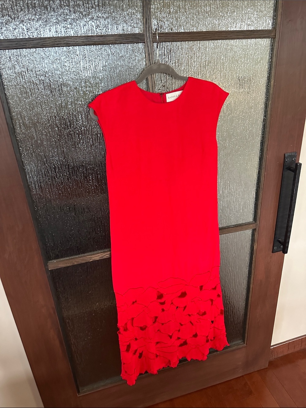 SACHIN & BABI Sabette Maxi Dress size 0 cherry cutout shirt dress. - Picture 15 of 17